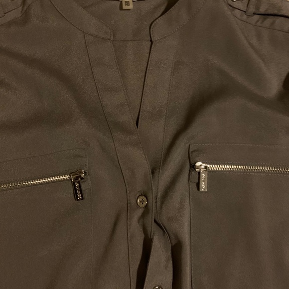 Calvin Klein Gray Blouse - Picture 3 of 3